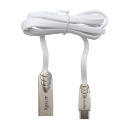 Кабель USB, Apacer DC112, APDC112W-1, 1.0м, Белый