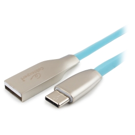 Кабель USB, Cablexpert CC-G-USBC01Bl-1M, 1.0м