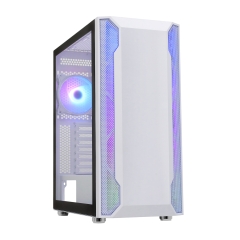 Корпус ATX midi tower APEX 3701 white (закаленное стекло)