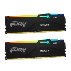 Комплект модулей памяти Kingston Fury Beast RGB (AMD+Intel), KF552C40BB2AK2-64, DDR5, 64 GB