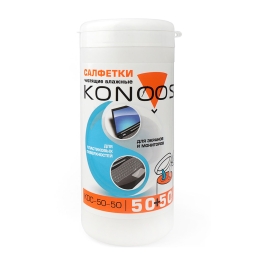 Чистящие салфетки Konoos, KDC-50-50, 50 шт