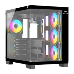 Корпус ATX midi tower  Wintek, Bastion 925-B TG, (без БП), Black