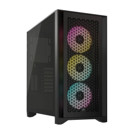 Корпус ATX midi tower Corsair, iCUE 4000D RGB Airflow, CC-9011240-WW(без БП), черный