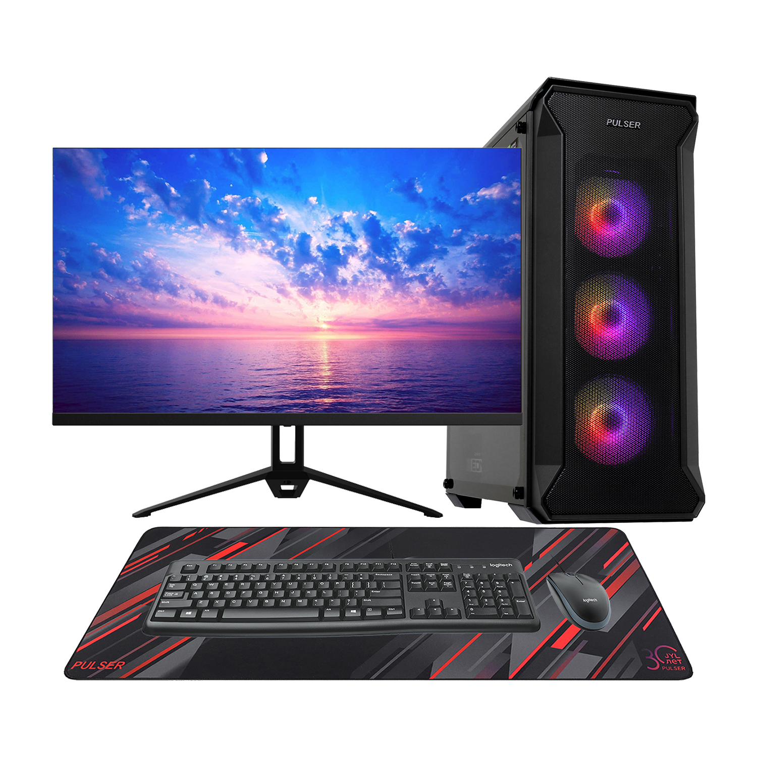 Core i5-14400F-2.5GHz/B760/RAM 32GB/SSD 1TB (M.2)/RTX5060-8GB/no DVD/600W/Монитор 27