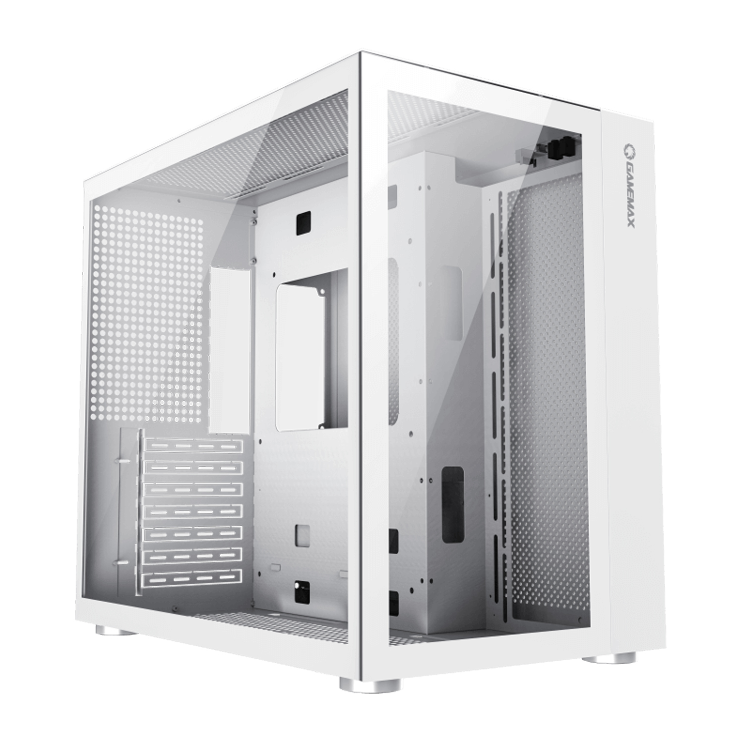 Корпус ATX midi tower GameMax, Infinity White, (без БП), Белый