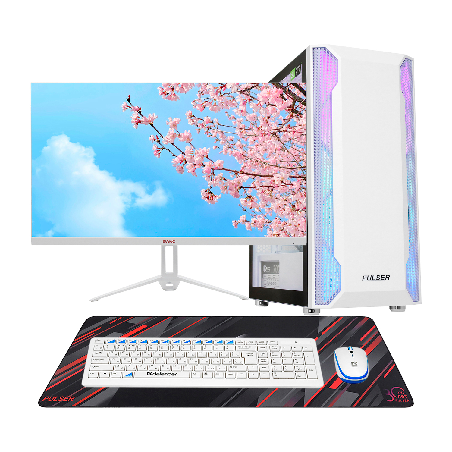 Core i5-12400F-2.5GHz/B760/RAM 32GB/SSD 1TB (M.2)/RTX5060-8GB/no DVD/700W/Монитор 27