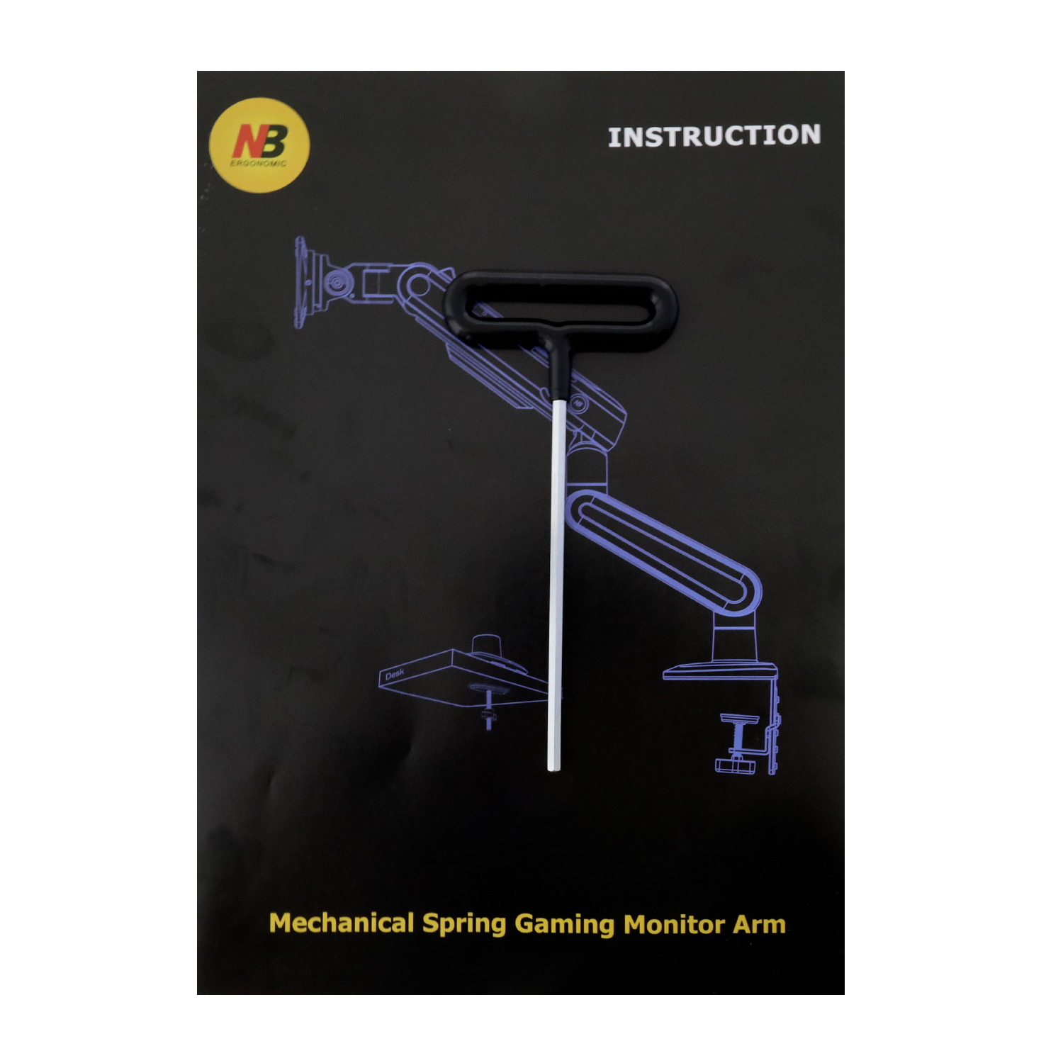 Крепление настольное, NB F6 BLACK RGB, 32''-60'', 9-20кг, VESA : 100