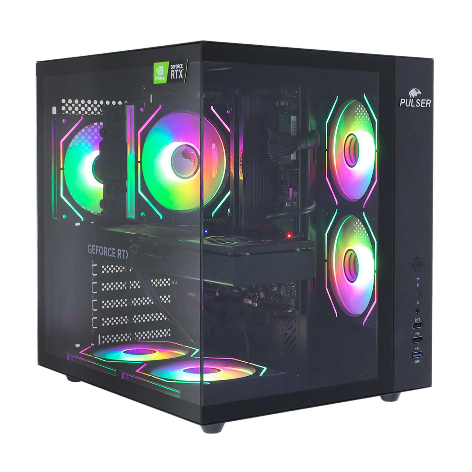 Системный блок Core i5-12400F-2.5GHz/B760/RAM 32GB/SSD 1TB (M.2)/RTX5060TI-16GB/no DVD/800W/