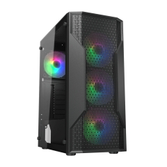 Корпус ATX midi tower Cougar MX110 RGB, (без БП), Черный