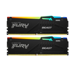 Комплект модулей памяти Kingston Fury Beast RGB, KF568C34BBEAK2-32, DDR5, 32 GB