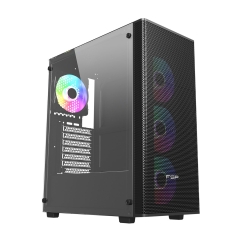 Корпус ATX midi tower FSP CMT196 , (без БП), BLACK