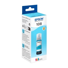 Ink Cartridge Epson, C13T09C54A 108 EcoTank, light blue