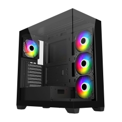 Корпус ATX midi tower FSP M340-BA, (без БП), Black
