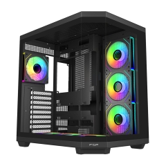 Корпус E-ATX midi tower FSP U580-BA, (без БП), Black