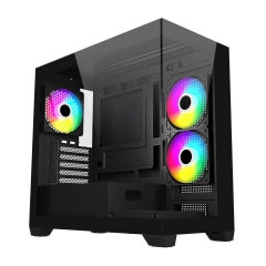 Корпус mATX midi tower FSP S340-BA, (без БП), Black