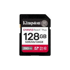 Карта памяти SDXC 128GB, Kingston Canvas React Plus SDR2V6/128GB